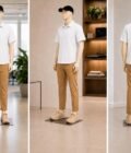Red Lined White Business Shirt Picture From 3 Dimensions