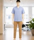 San Juan Blue Business Dress Shirt Picture From Front