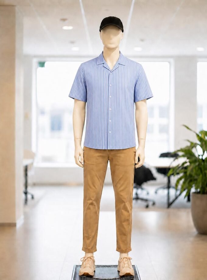 San Juan Blue Business Dress Shirt Picture From Front