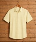 Tacha Yellow Lined Business Shirt Picture on Hanger