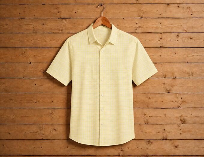 Tacha Yellow Lined Business Shirt