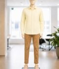 Tacha Yellow Lined Business Shirt Picture From Front