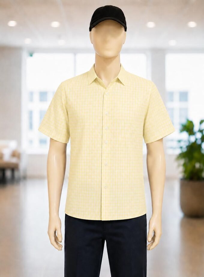 Tacha Yellow Lined Business Shirt