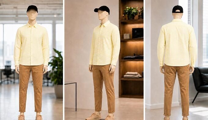 Tacha Yellow Lined Business Shirt