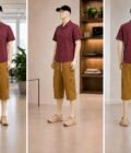 Muesli Brown 3-Quarter Shorts Picture From 3 Dimensions