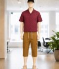 Muesli Brown 3-Quarter Shorts Picture From Front