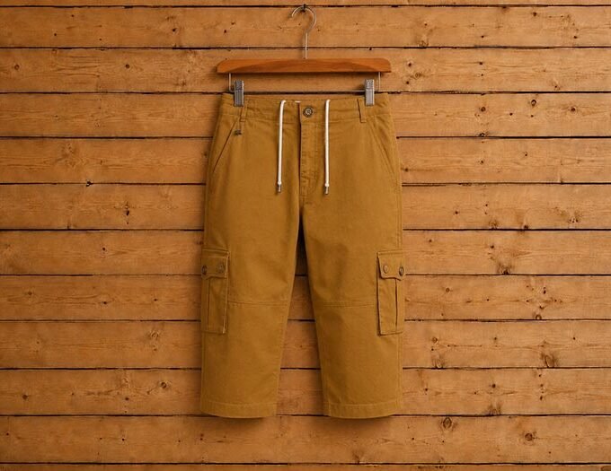 Muesli Brown 3-Quarter Shorts