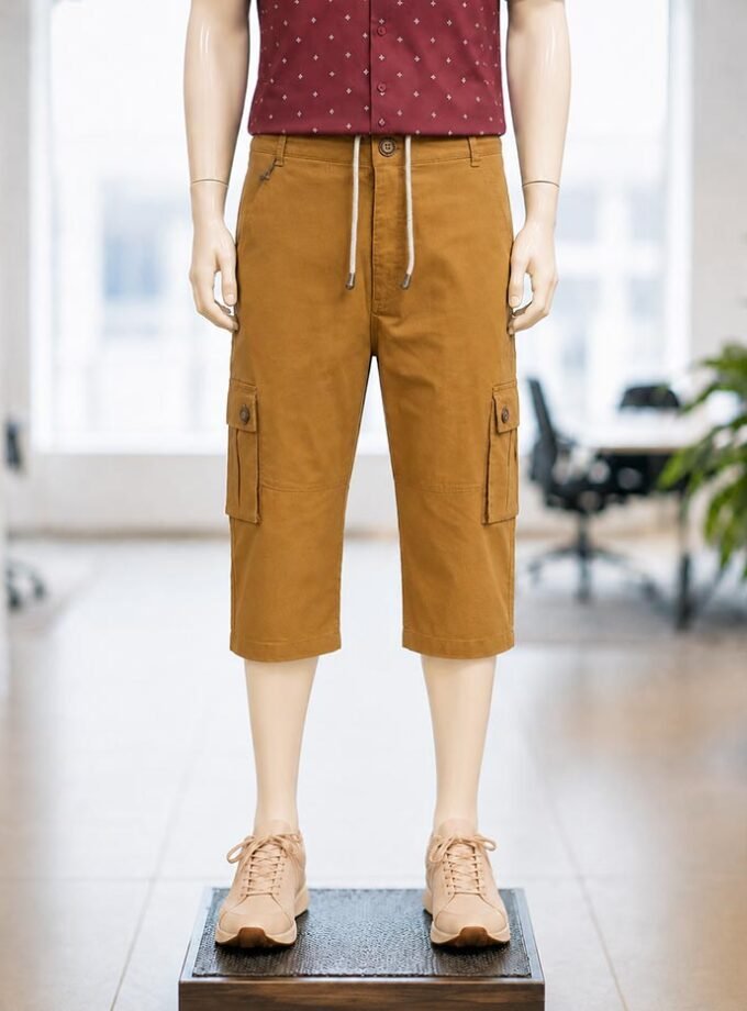Muesli Brown 3-Quarter Shorts