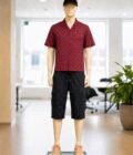 Shark Black 3-Quarter Shorts Picture From Front