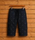 Shark Black 3-Quarter Shorts Picture On Hanger