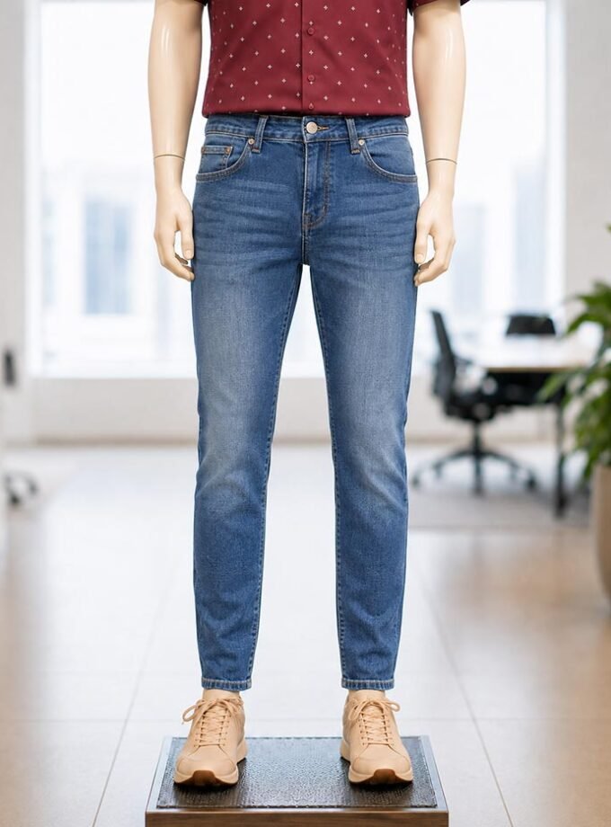 River Blue Faded Jeans
