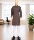 Emperor Brown Kurta Pyjama Picture From Front