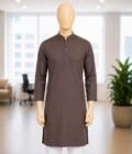 Emperor Brown Kurta Pyjama Closeup Picture