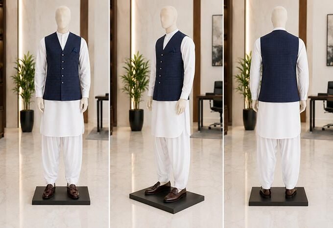 River Bed Check Lined Waist Coat