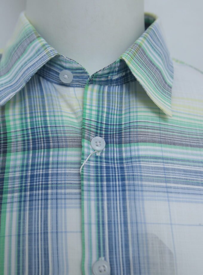 Mineral Green Lined Dress Shirt