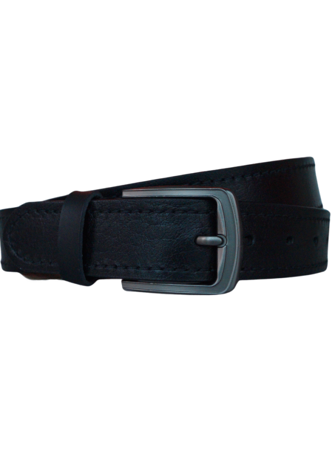 Black Faux Leather Belt
