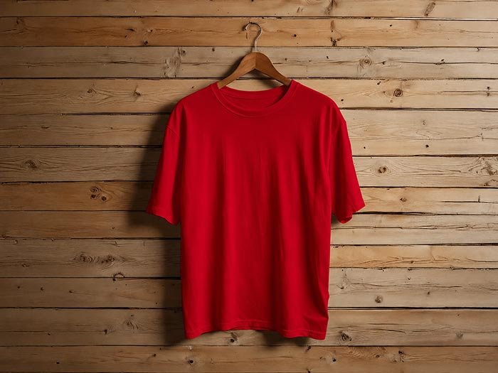 Short Sleeve Mexican Red T-Shirt Picture On Hanger