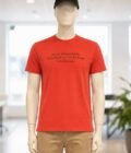 Short Sleeve Punch Red T-Shirt Closeup Picture