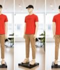 Short Sleeve Punch Red T-Shirt Picture From 3 Dimensions