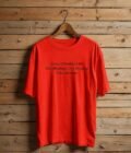 Short Sleeve Punch Red T-Shirt Picture on Hanger