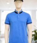 Short Sleeve Sapphire Blue T-Shirt Closeup Picture