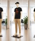 Short Sleeve Shark Black T-Shirt Picture From 3 Dimensions
