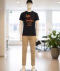 Short Sleeve Shark Black T-Shirt Picture From Front