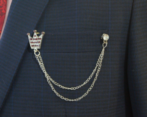 Crown Pocket brooch chain - Image 2