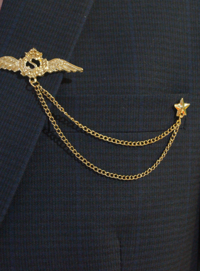 Pocket brooch chain