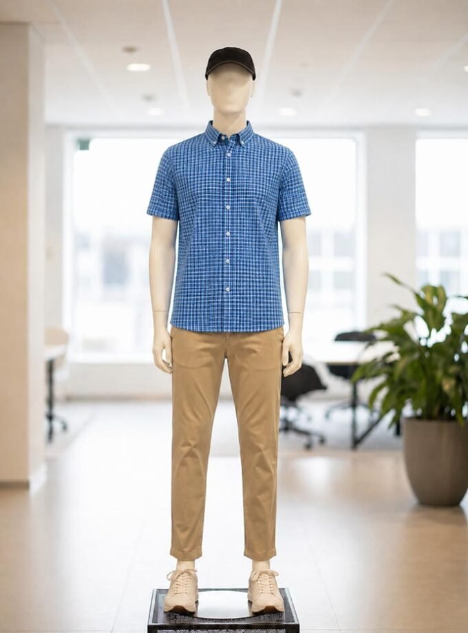 Blumine Check Shirt Picture from Front