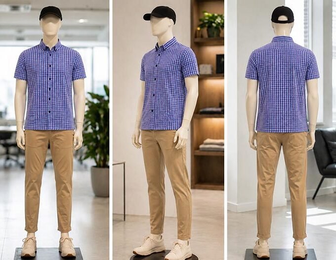 Chathams Blue Check Shirt
