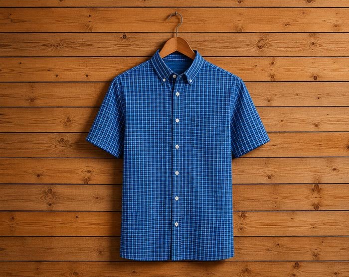 Blumine Check Shirt Picture on Hanger