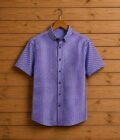 Chathams Blue Check Shirt Picture on Hanger