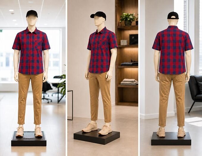 Red Biscay Check Shirt