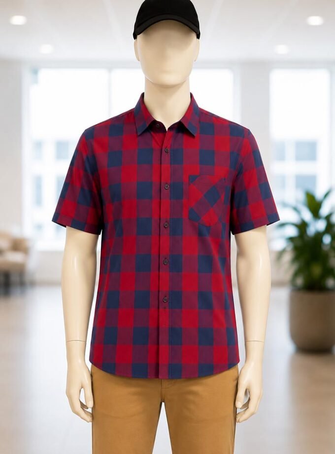 Red Biscay Check Shirt