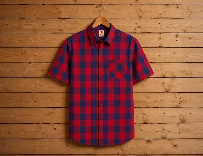 Red Biscay Check Shirt