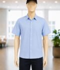 Bali Blue Business Shirt Closeup Picture