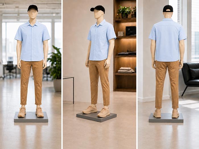 Polo Blue Business Shirt Picture From 3 Dimensions