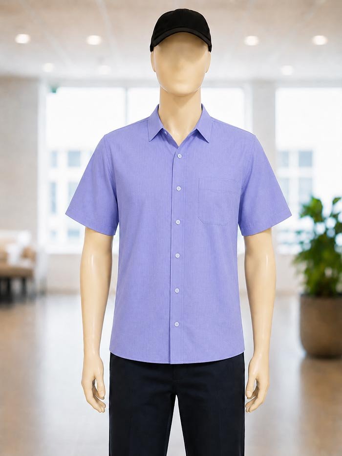 Polo Pink Business Shirt Closeup Picture