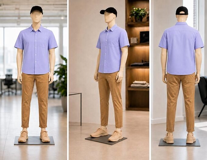 Polo Pink Business Shirt