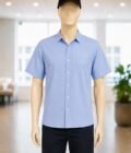 Regent St Blue Business Shirt Closeup Picture