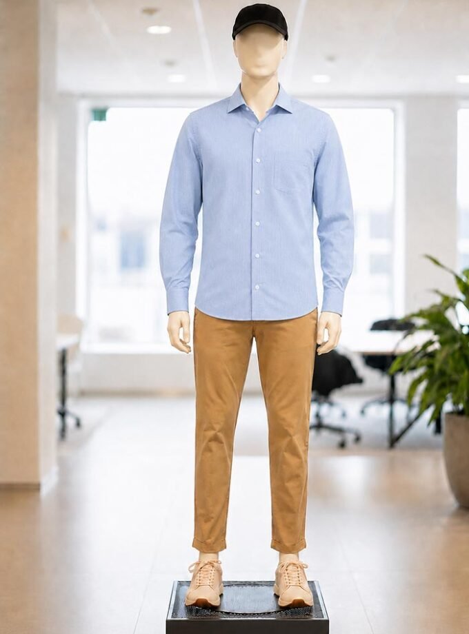 Spindle Blue Business Shirt Picture From Front