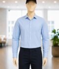 Spindle Blue Business Shirt Closeup Picture