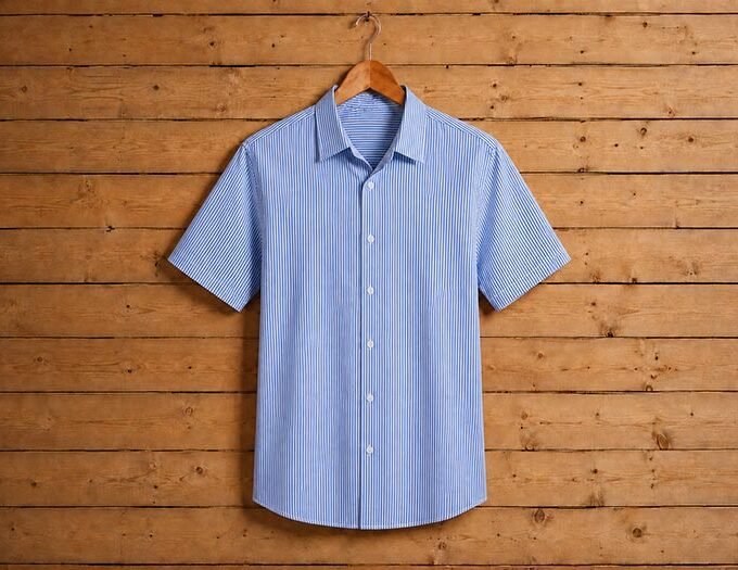 White & blue lined Business Shirt