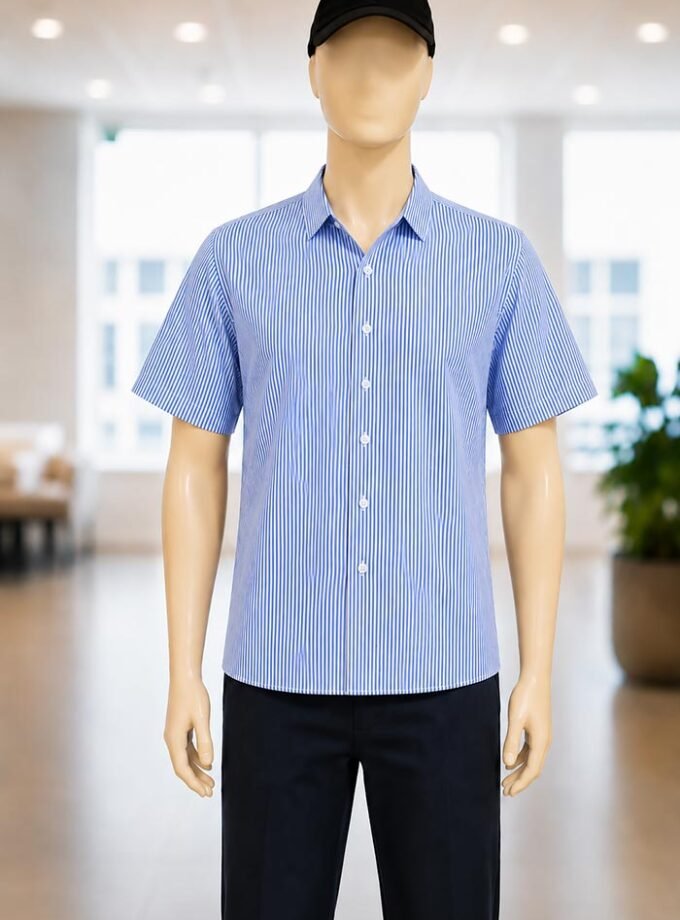 White & blue lined Business Shirt