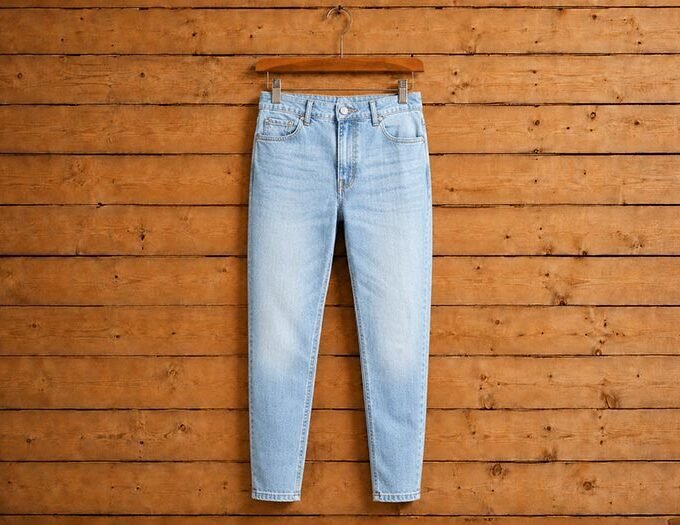 Sky Blue Faded Jeans