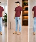 Sky Blue Faded Jeans Picture From 3 Dimensions