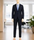 Solid Black 2 Piece Suit Picture From Front