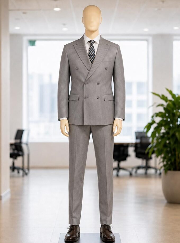 Stack Brown 2 Piece Suit Picture From Front