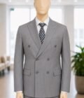 Stack Brown 2 Piece Suit Closeup Picture